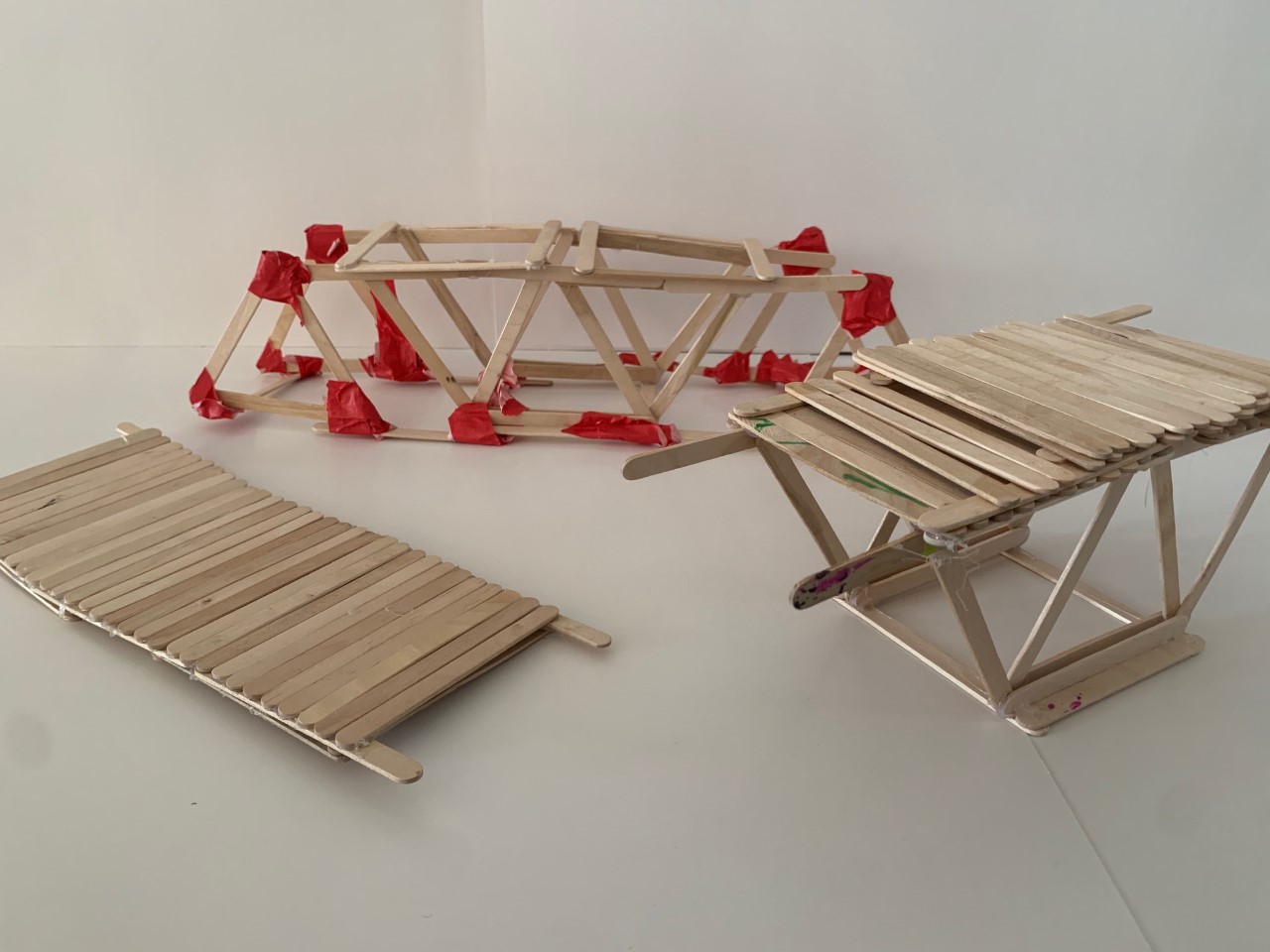 Popsicle stick bridges